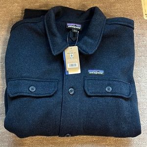 Patagonia Better Sweater Shirt Jacket. Mens Large. New Navy. NWOT